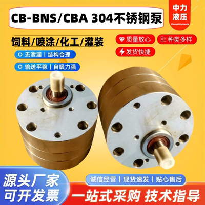 CBA-B10/6/16/20/25/32 CB-BNS16/20/25不锈钢齿轮泵饲料喷涂油泵