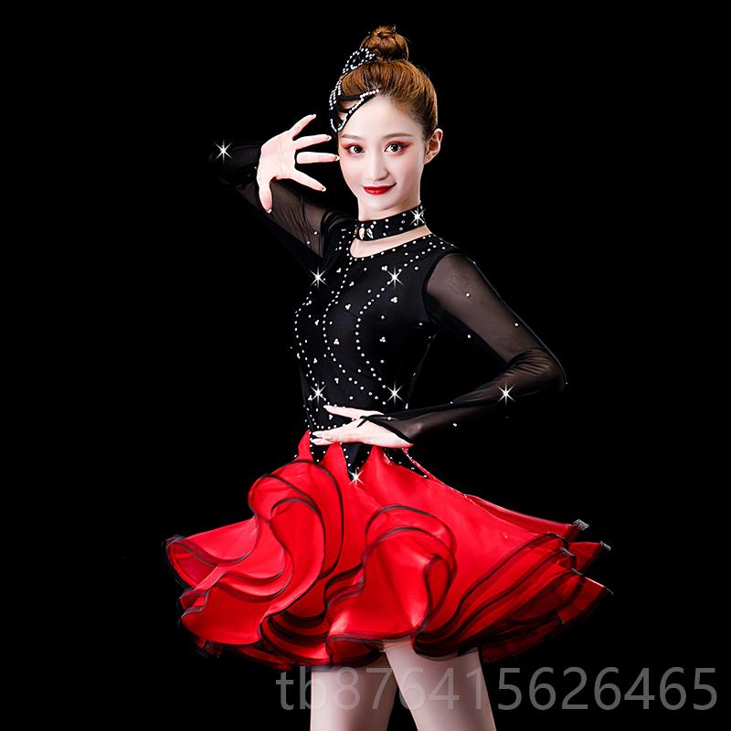 正品三踩吉裙舞蹈表服演出拉丁舞广场特巴比赛服装演水兵舞服连步