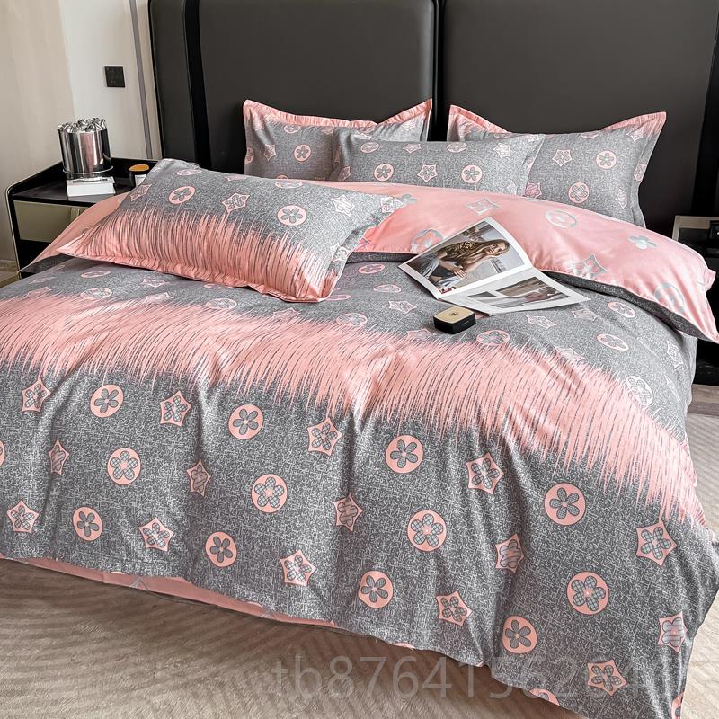 正品2024新上款床套四件全棉纯棉床单被套秋冬加简约单双人被罩厚