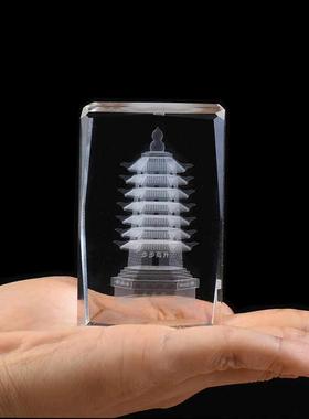 文昌塔水晶摆饰男孩七层九层9层办公室桌面客厅书桌装饰品书房