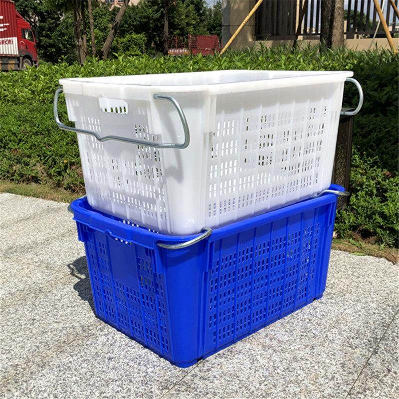 特厚塑料带铁耳水果生鲜蔬菜市场仓储采摘包装物流运输可携式收纳,收纳整理,收纳箱,淘宝优惠券,粉丝福利购,淘宝优惠卷