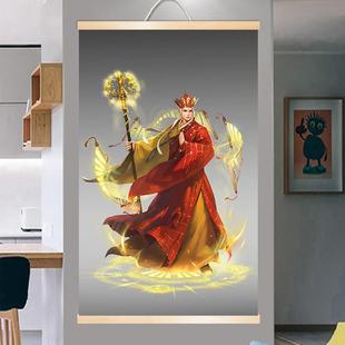 西游记人物唐僧孙悟空猪八戒沙僧如来观音客厅卧室玄关装 饰画挂画