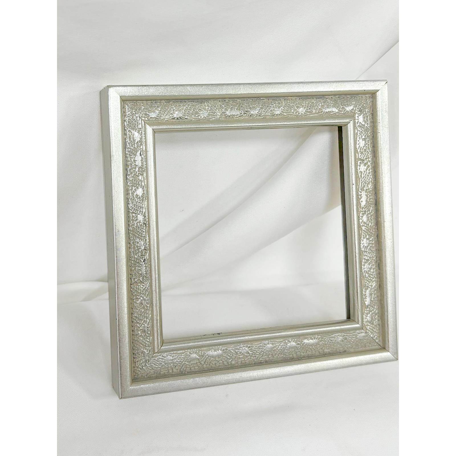 【一朵银花】欧式实木相框定制覆古窄边壁挂相框空框拼图框小相框