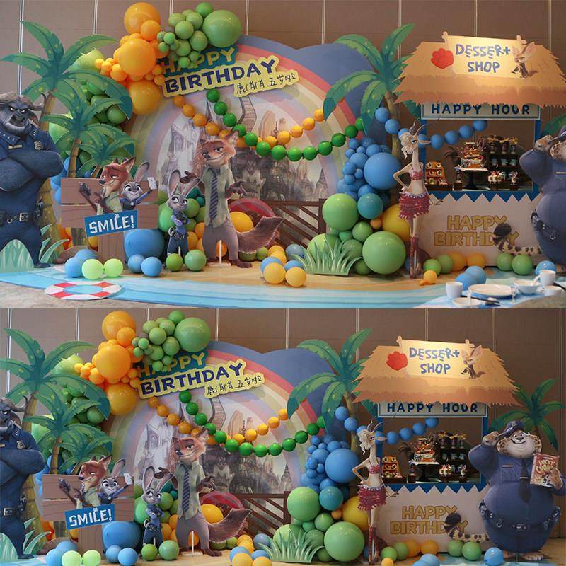 疯狂动物城森系野生版男孩5生日主题装扮定制KT板气球背景拍照墙,节庆用品/礼品,气球,淘宝优惠券,粉丝福利购,淘宝优惠卷