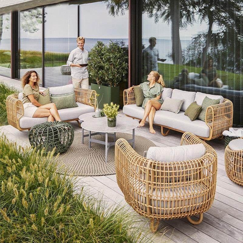 户外花园休闲 北欧防藤沙发组合室外别墅客厅民宿温室藤编藤家俱,住宅家具,藤/竹沙发,淘宝优惠券,粉丝福利购,淘宝优惠卷