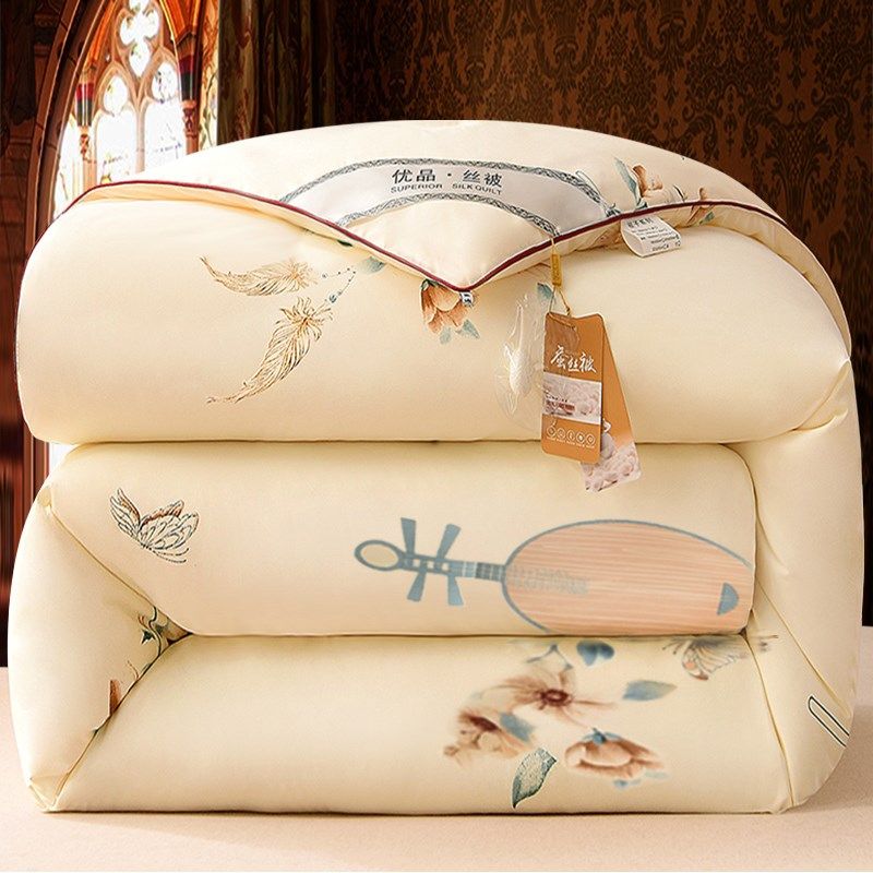 加厚蚕丝蛋白被子冬被保暖冬季双人太空被褥丝棉被芯春秋冬天冬款,床上用品,化纤被,淘宝优惠券,粉丝福利购,淘宝优惠卷