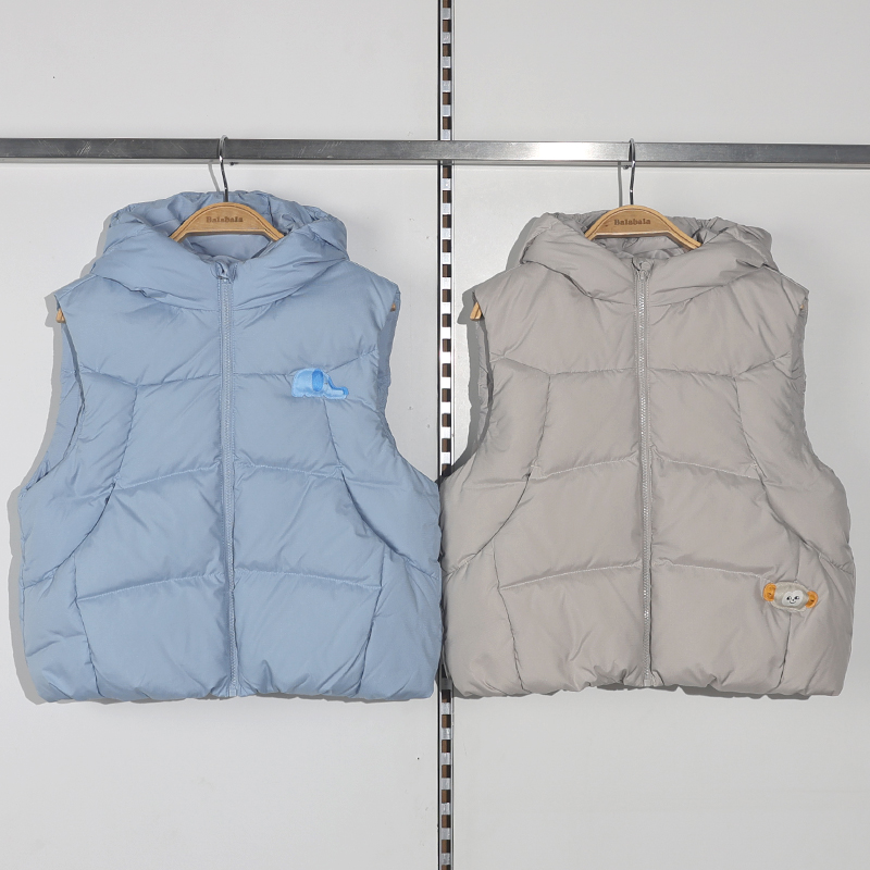 巴拉巴拉童装2025冬装新款男婴梭织羽绒马甲201425101102