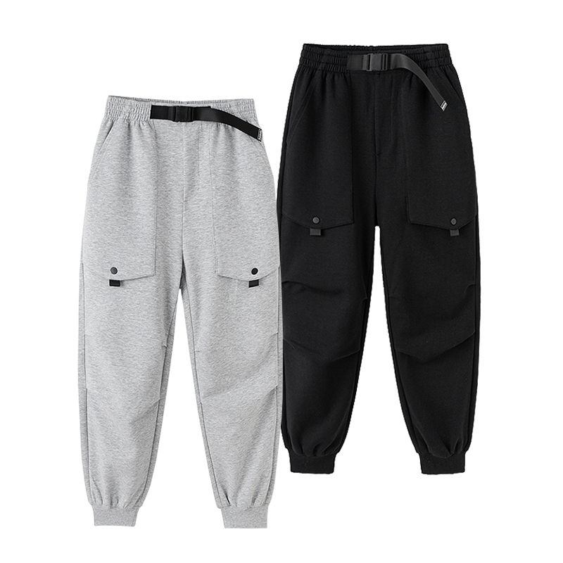 巴拉巴拉男中童长裤秋季舒适百搭松紧腰慢跑裤运动裤202325108116