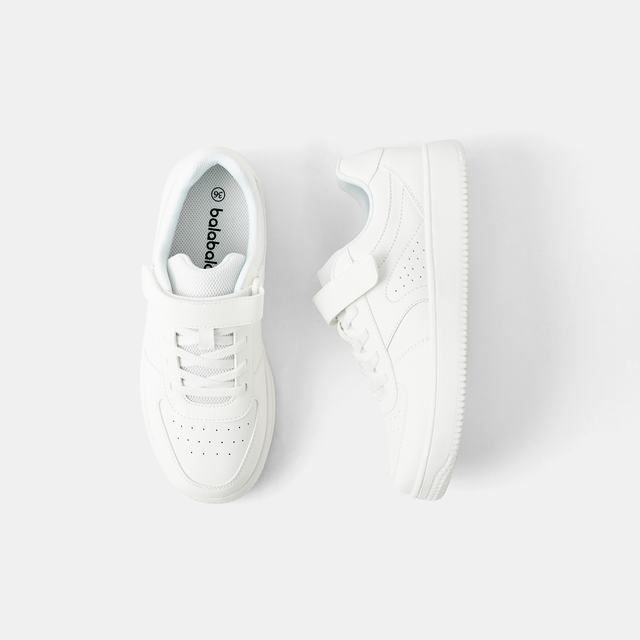 巴拉巴拉儿童板鞋男童休闲小白鞋2025秋小中大童鞋子204325141101