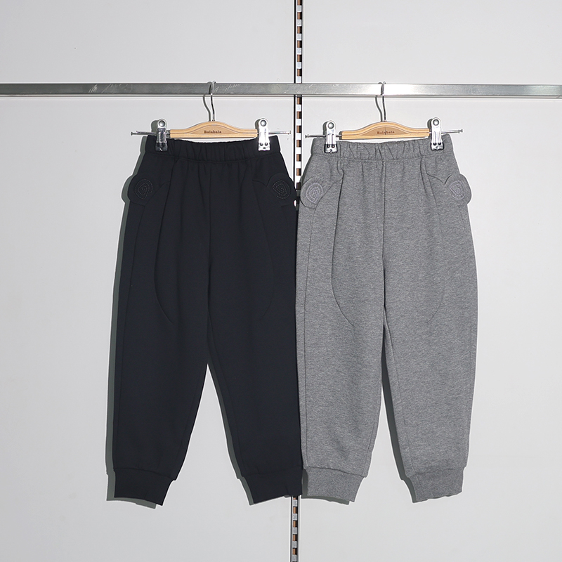 巴拉巴拉童装2025冬装新款男女婴幼童针织长裤加绒裤201425108204