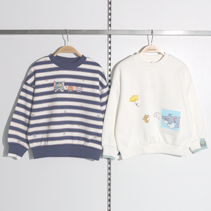 巴拉巴拉童装2025冬装新款男婴幼童圆领卫衣201425121106