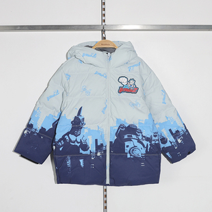 巴拉巴拉童装2025冬装新款男中幼童羽绒服202425107111