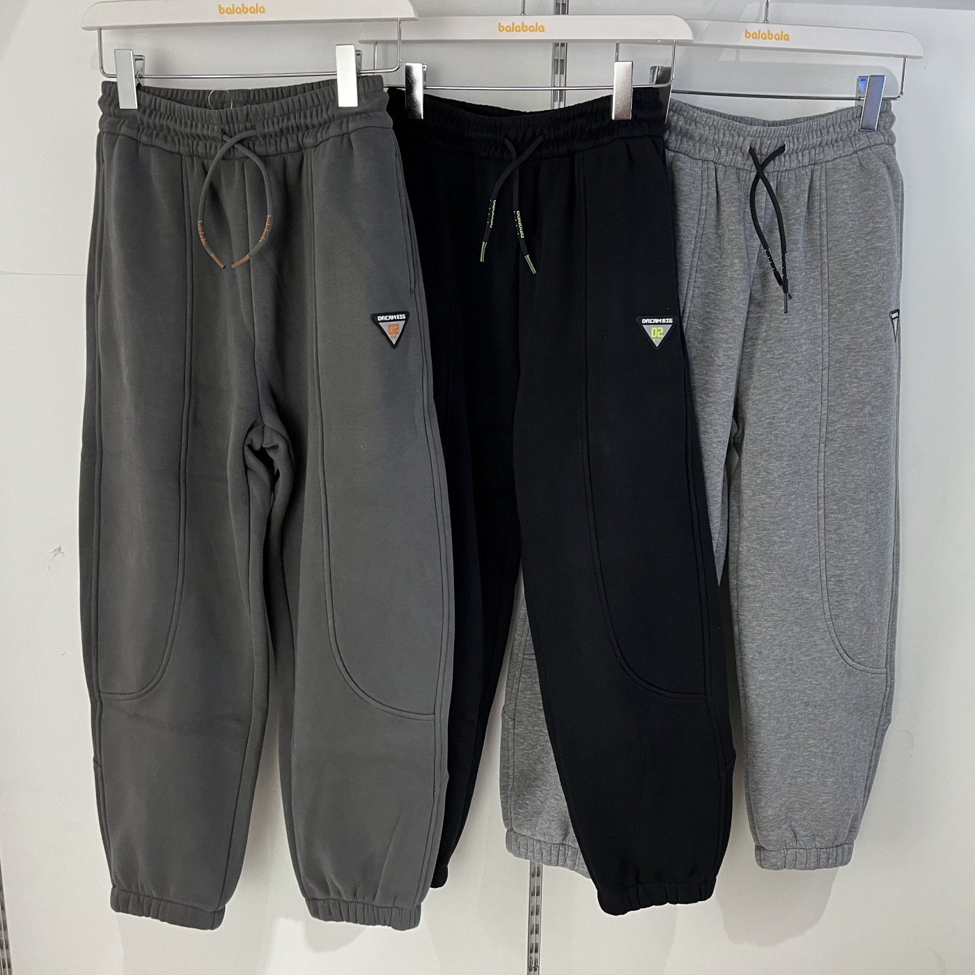 巴拉巴拉男中大童束脚宽松加绒休闲运动裤2025冬新款202425108103