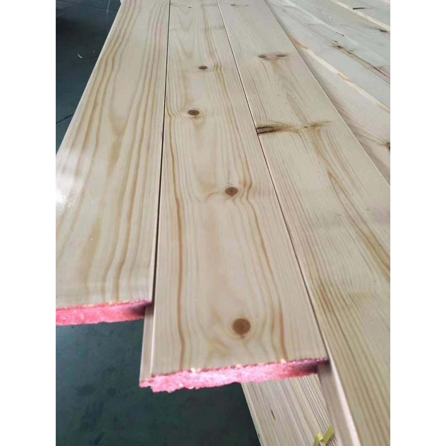 免漆桑拿板吊顶实木扣板木屋阳台阁楼松木杉木幼儿园墙裙护墙板材