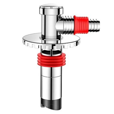 洗衣机下水管地漏接头防臭防返溢水专用三通加长地漏排水管二合一