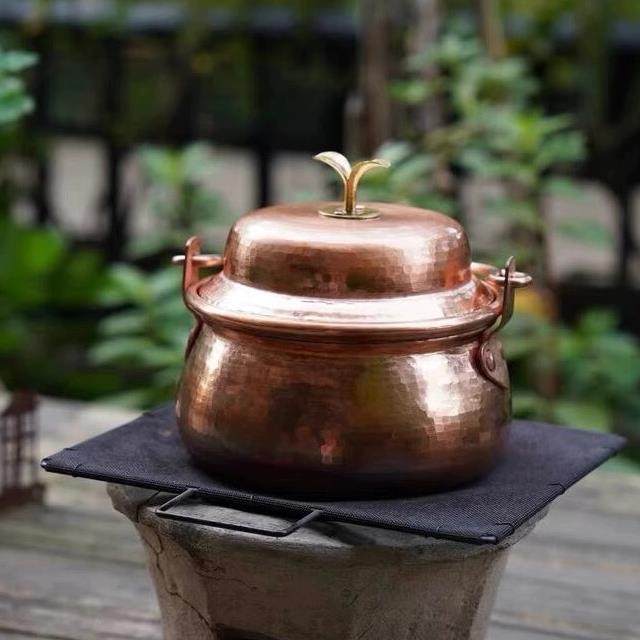 云南小锅米线迷你铜锅一人食汤锅煮韩式泡面锅黑晶炉家用洋芋焖饭