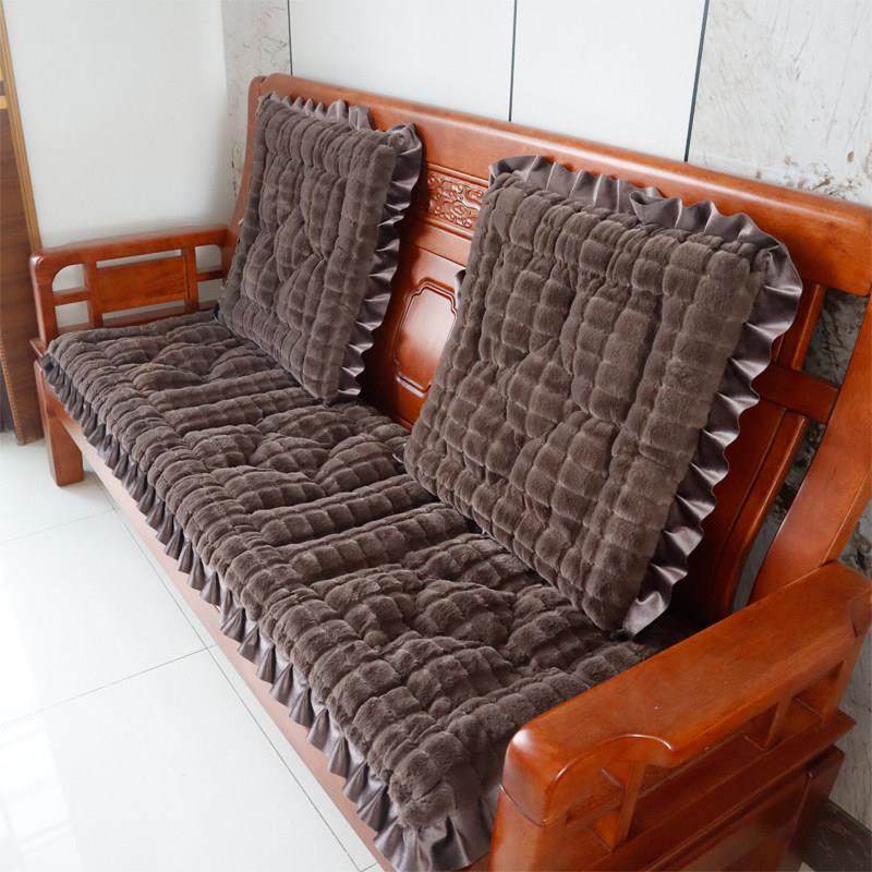 秋冬加厚毛绒垫子中式老式红实三人位木沙发坐垫沙发垫防滑座垫,居家布艺,沙发垫,淘宝优惠券,粉丝福利购,淘宝优惠卷