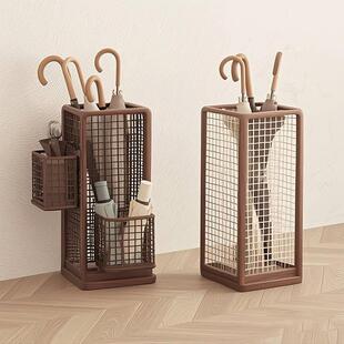 家用雨伞架大容量雨伞收纳桶门口放伞架铁艺雨伞沥水桶落地放伞桶