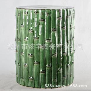 土豪金竹子摆饰中高温陶瓷凳工艺品炫宇陶瓷