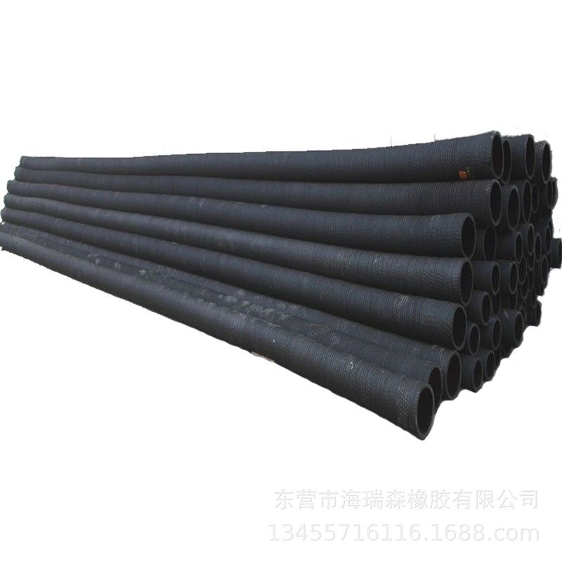 矿井吸排泥沙 瓦斯用耐负压橡胶钢丝管 螺旋钢丝缠绕管