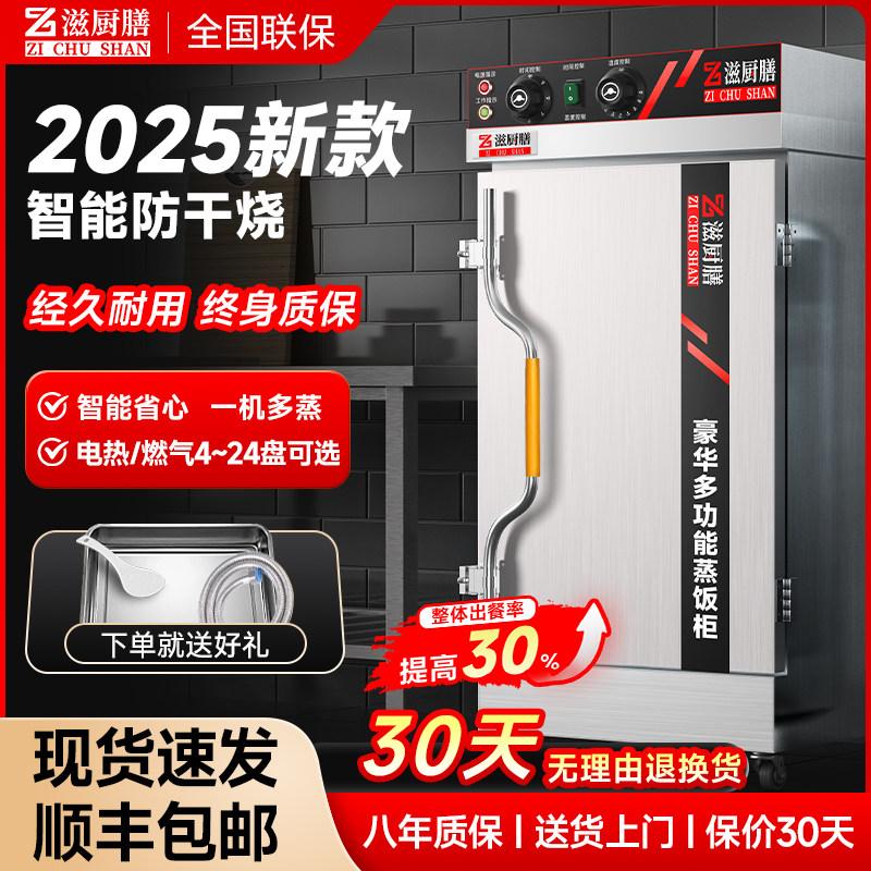 蒸饭柜商用电蒸箱饭店食堂蒸饭机米饭馒头全自动燃气蒸饭车蒸饭箱