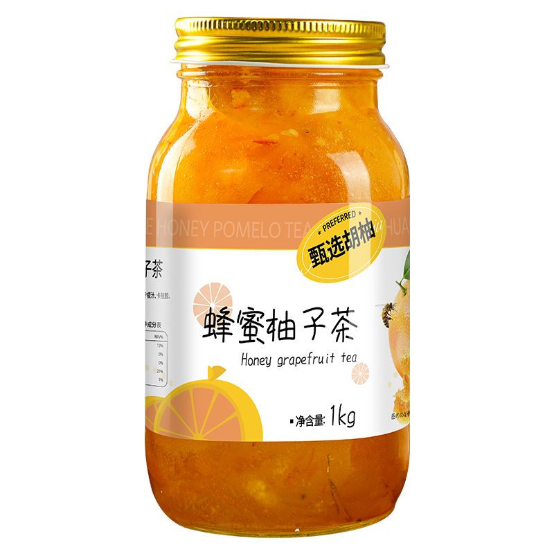 1克柠檬柚子茶蜂蜜百香果