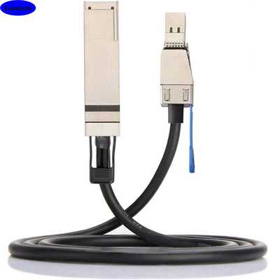 MiniSAS HD SFF-8644转QSFP 40G SFF-8436服务器叠加连接线