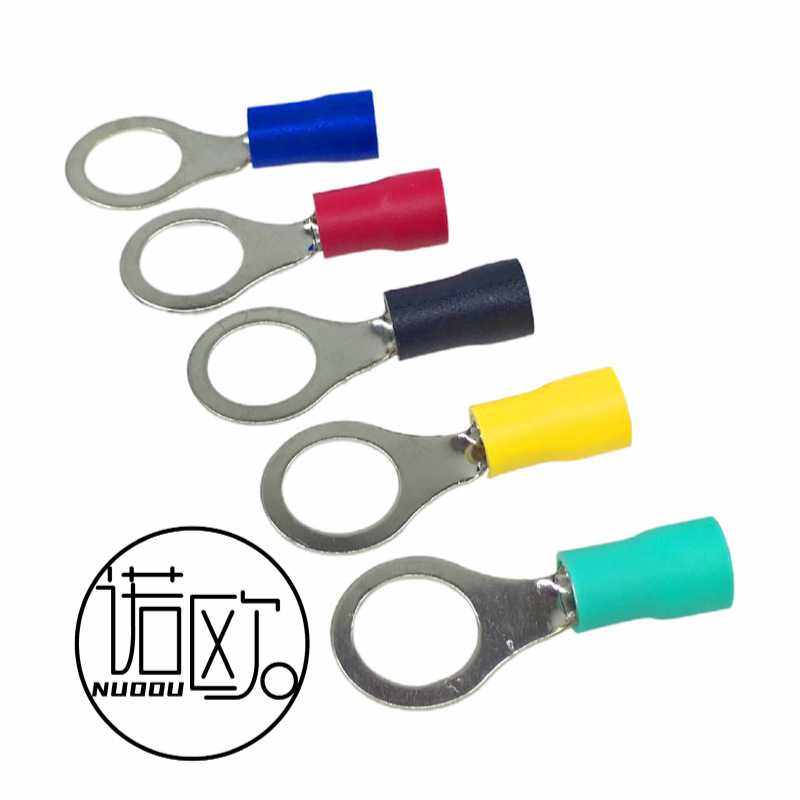 圆形预绝缘接线端子RV紫铜国标A级镀锡冷压端头O型铜鼻子线耳线鼻,五金/工具,接线柱,淘宝优惠券,粉丝福利购,淘宝优惠卷