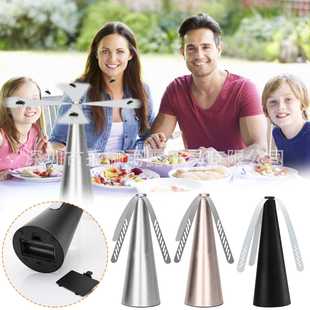 多功能扇叶驱蝇器家用自动捕蝇器超塑料驱蝇驱蚊风扇 3片叶子