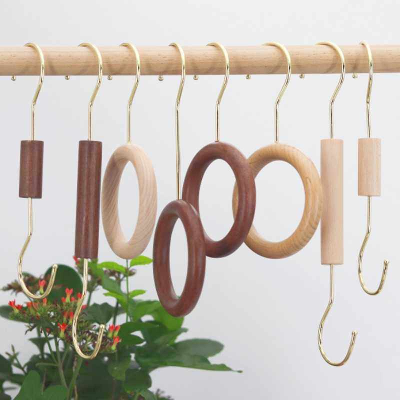 s钩 长衣钩挂钩展示架 大S型榉木挂衣钩 仿古衣架圆木环S,商业/办公家具,衣架,淘宝优惠券,粉丝福利购,淘宝优惠卷