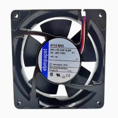 德国原装 4114NH3 12038 24V变频器滚珠散热风扇设备风机