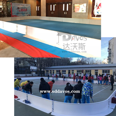 旱地冰球围挡 Floorball挡球挡板 塑料挡板儿童挡板 拆卸简易挡板