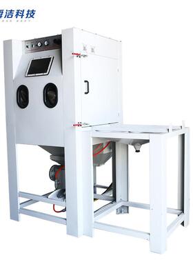 SJK9080D-T加压机厂家销售滚筒手动加压喷砂机（带推车转盘）