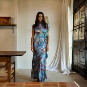 kindredHARPER are 莫奈花园100%重磅真丝连衣裙