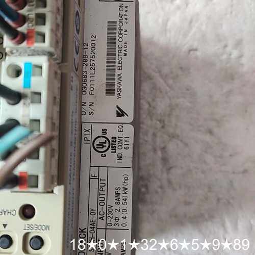 伺服驱动器SGDH-04AE-OY，配套电机型号SGMA