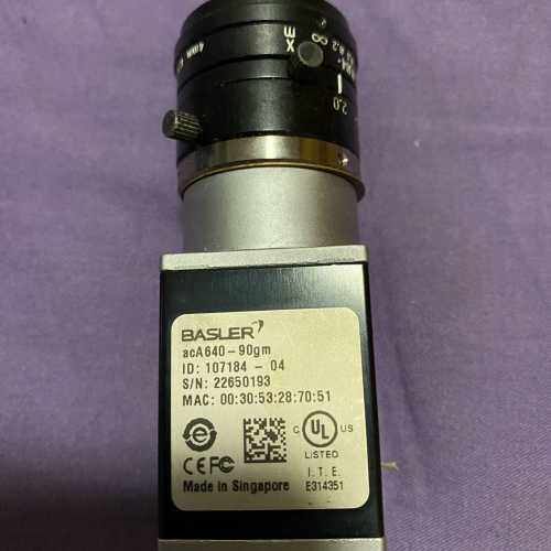 BASLER acA640-90gm 工业相机及微距