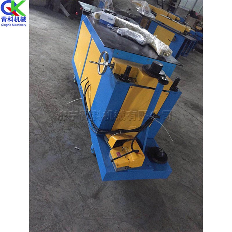 虾米弯头机 卧式电动圆弯头咬口机 白铁皮金属管材接缝弯头设备