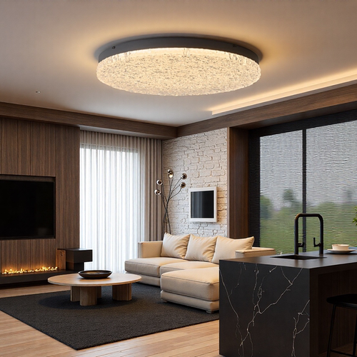 大尺寸圆形客厅吸顶灯