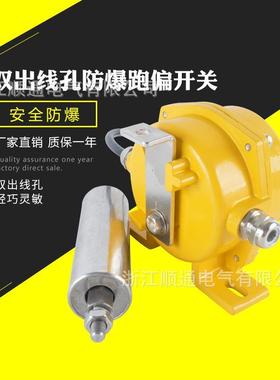 厂家双出线孔BKPT1-20-35皮带防爆跑偏HFKPT1-12-30两级双向跑偏