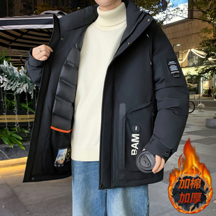男生冬装外套加厚青少年棉衣初高中学生保暖棉服男款冬季防寒棉袄