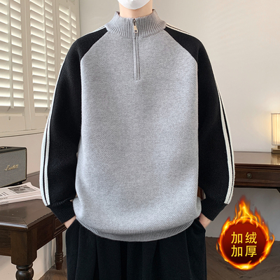 2025新款高领毛衣男款冬季加厚