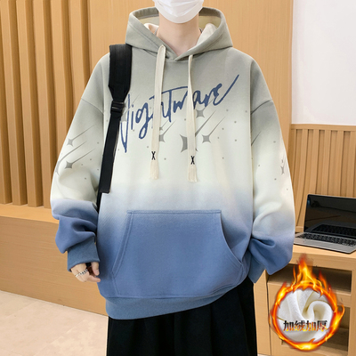 2025学生早秋巨好看连帽卫衣加绒