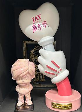 周杰伦荧光棒底座嘉年华演唱会仙女棒米奇手摆件林俊杰应援棒支架