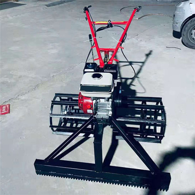手推式混凝土摊灰机 楼层灰浆滚笼摊铺机  混凝土汽油扒灰机