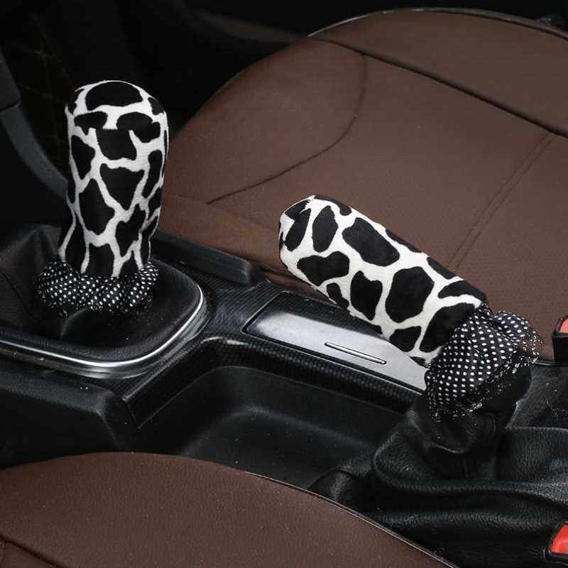 洛嘉汽车短绒档位套排挡套挂挡套手刹套手动挡档把套通用型可爱型