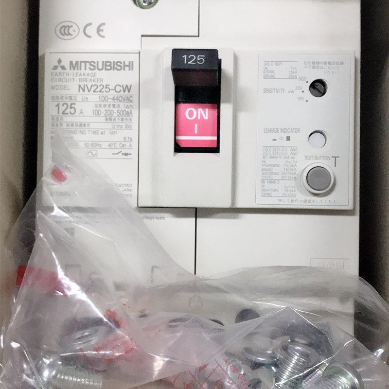 NV225-CW CP 3P 100.200.500ma200A 175A 150A 125A30mA