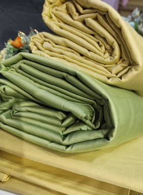 【果果精品】100支净版长绒棉贡缎双人床单纯色鲜亮柔软透气丝滑