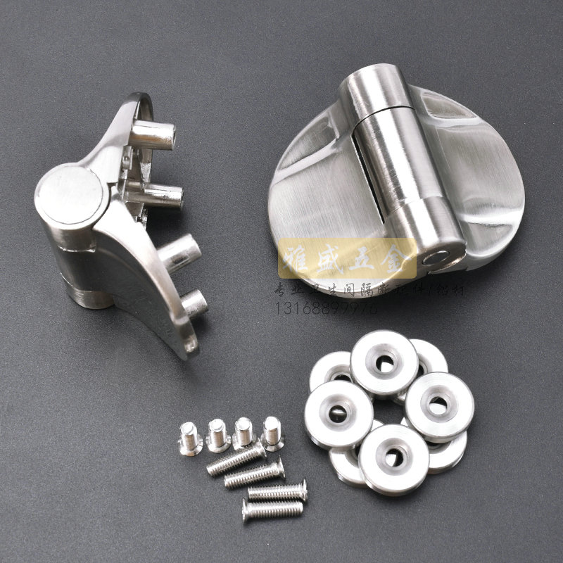 公共厕所门合页锌合金加厚弹簧合页卫生间隔断配件合页自闭门铰链