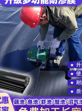 新款厂促鱼塘防渗膜复合土工膜加厚塑料膜地膜防漏水池塘防水布款