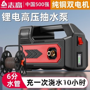 6分管充电式抽水泵浇菜锂电池浇水机农用灌溉抽水机户外家用